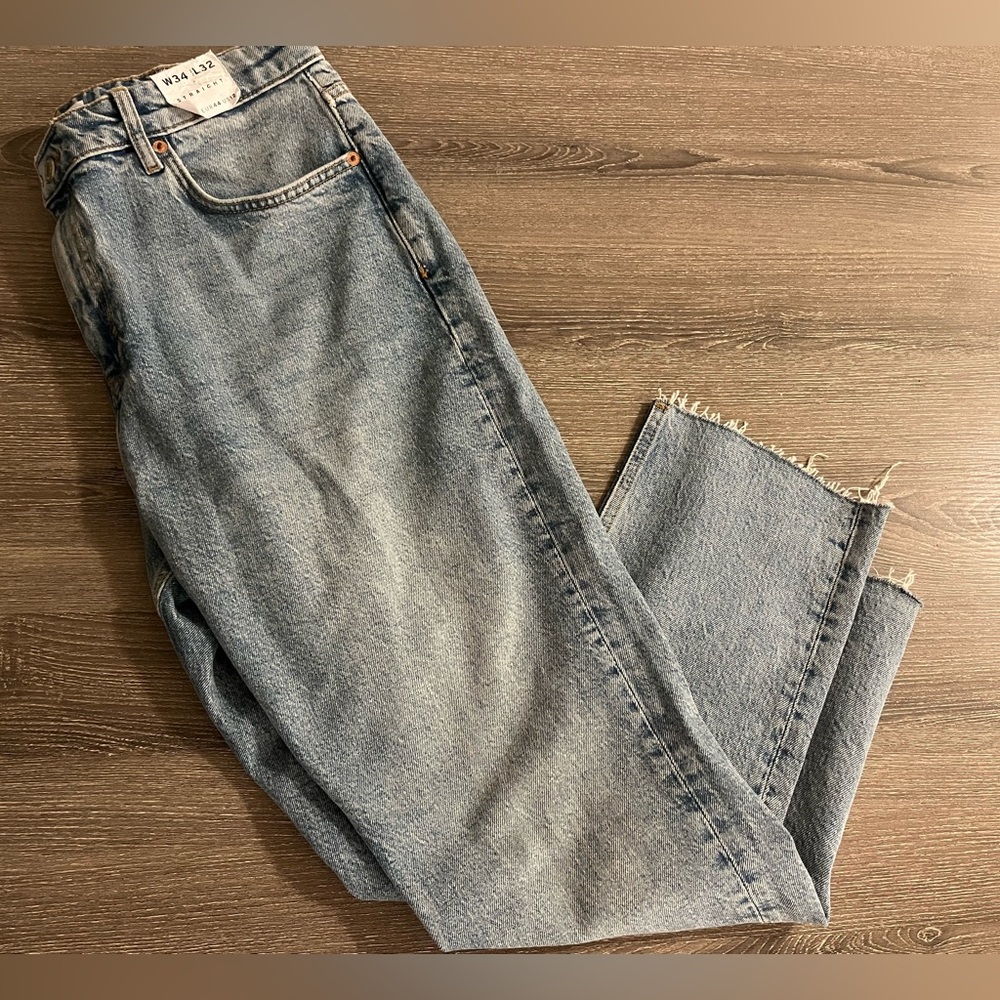 Topshop straight jeans W34/L32 (size 12)